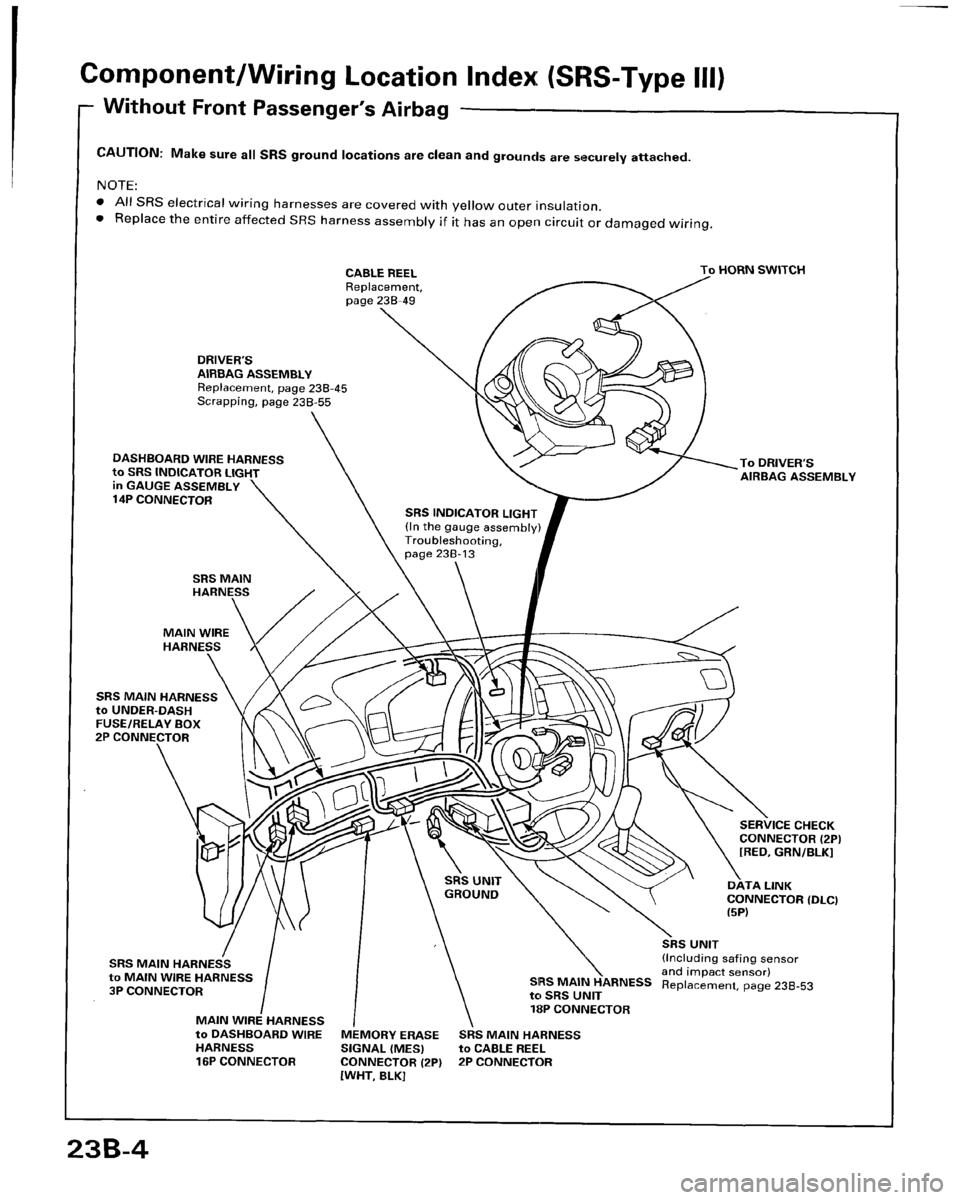 HONDA ACCORD 1996  Service Manual Supplement 