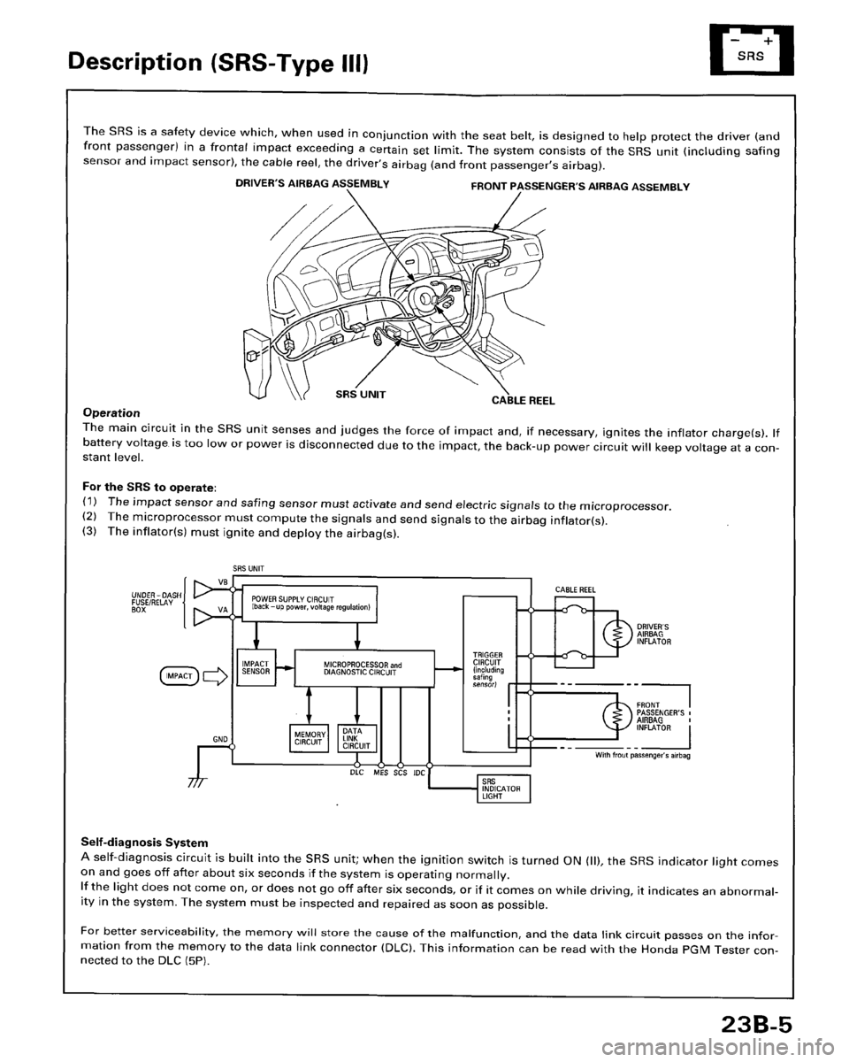 HONDA ACCORD 1996  Service Manual Supplement 