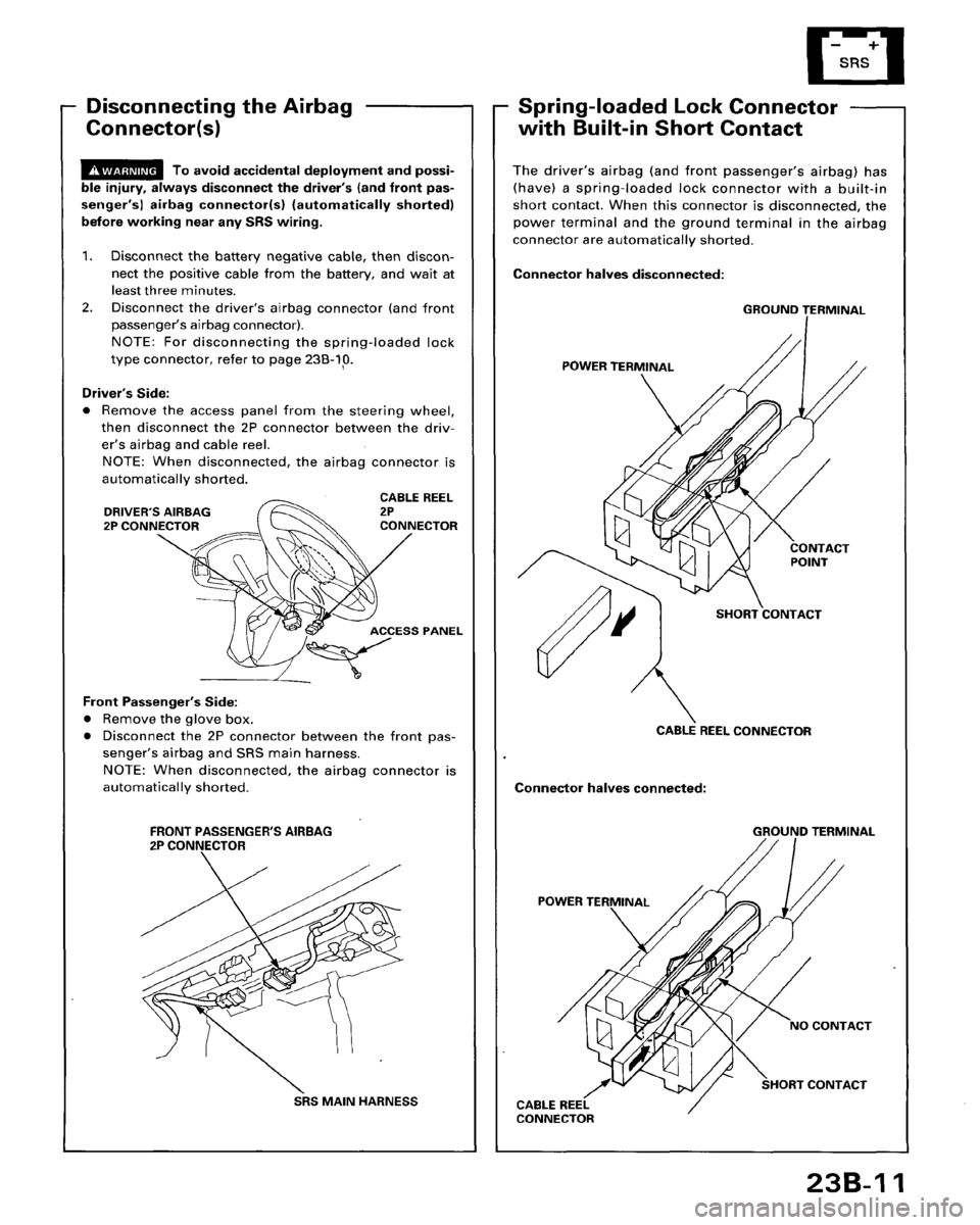 HONDA ACCORD 1996  Service Manual Supplement 