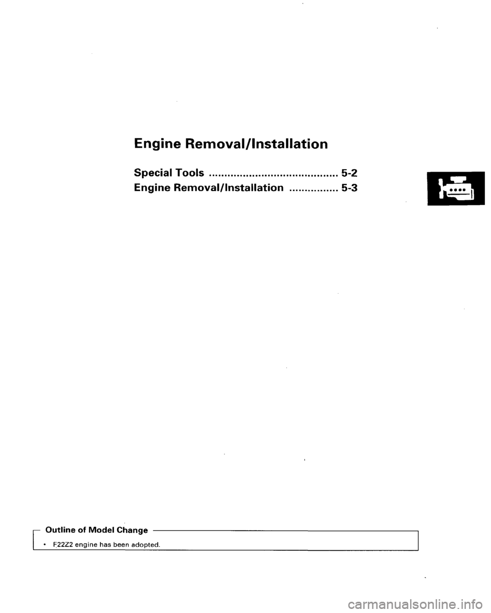 HONDA ACCORD 1996  Service Manual Supplement 