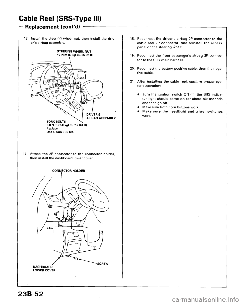 HONDA ACCORD 1996  Service Manual Supplement 