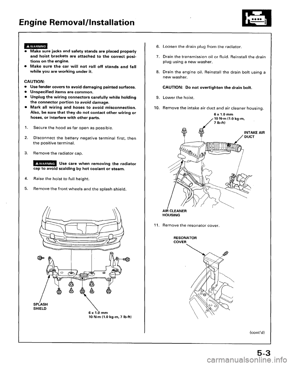 HONDA ACCORD 1996  Service Manual Supplement 