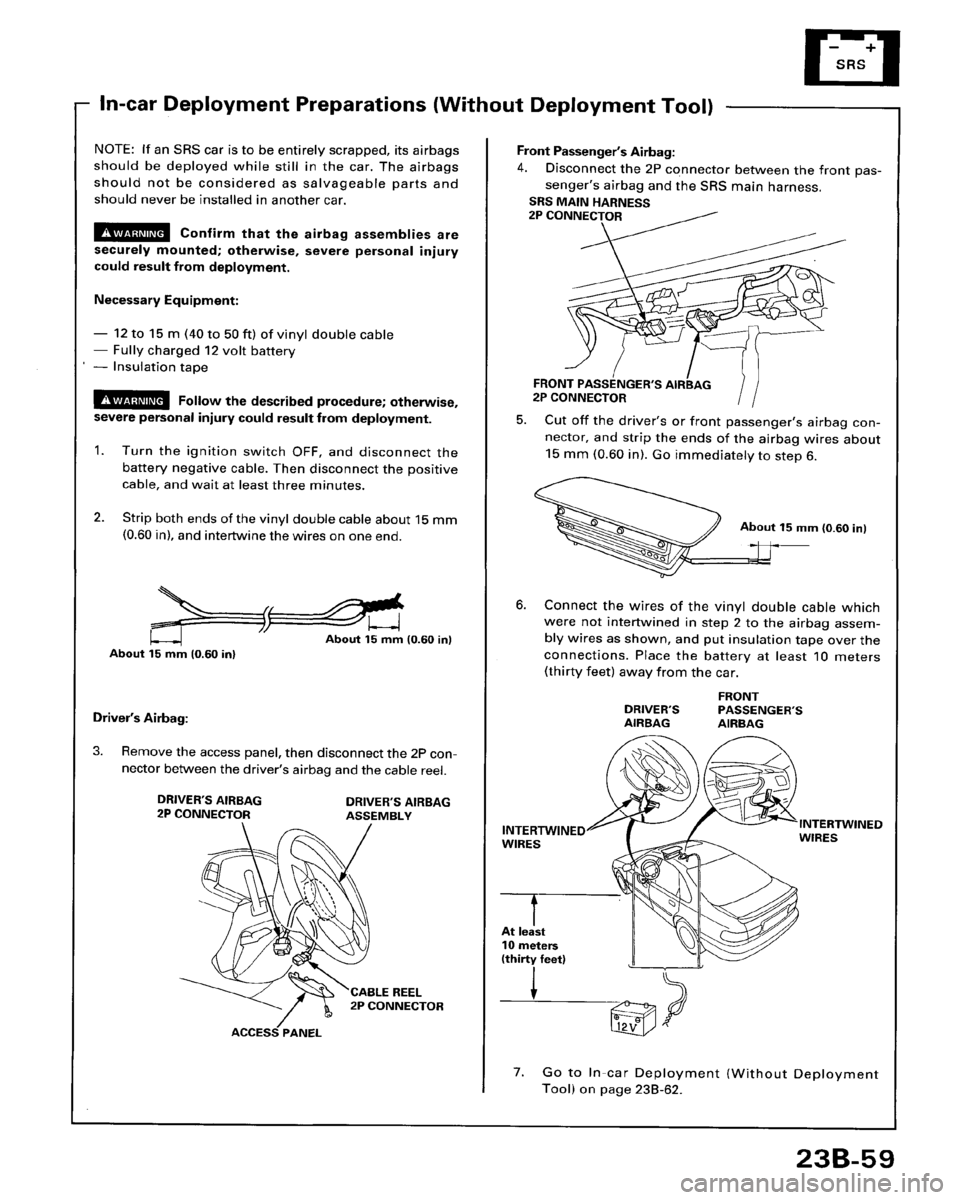 HONDA ACCORD 1996  Service Manual Supplement 