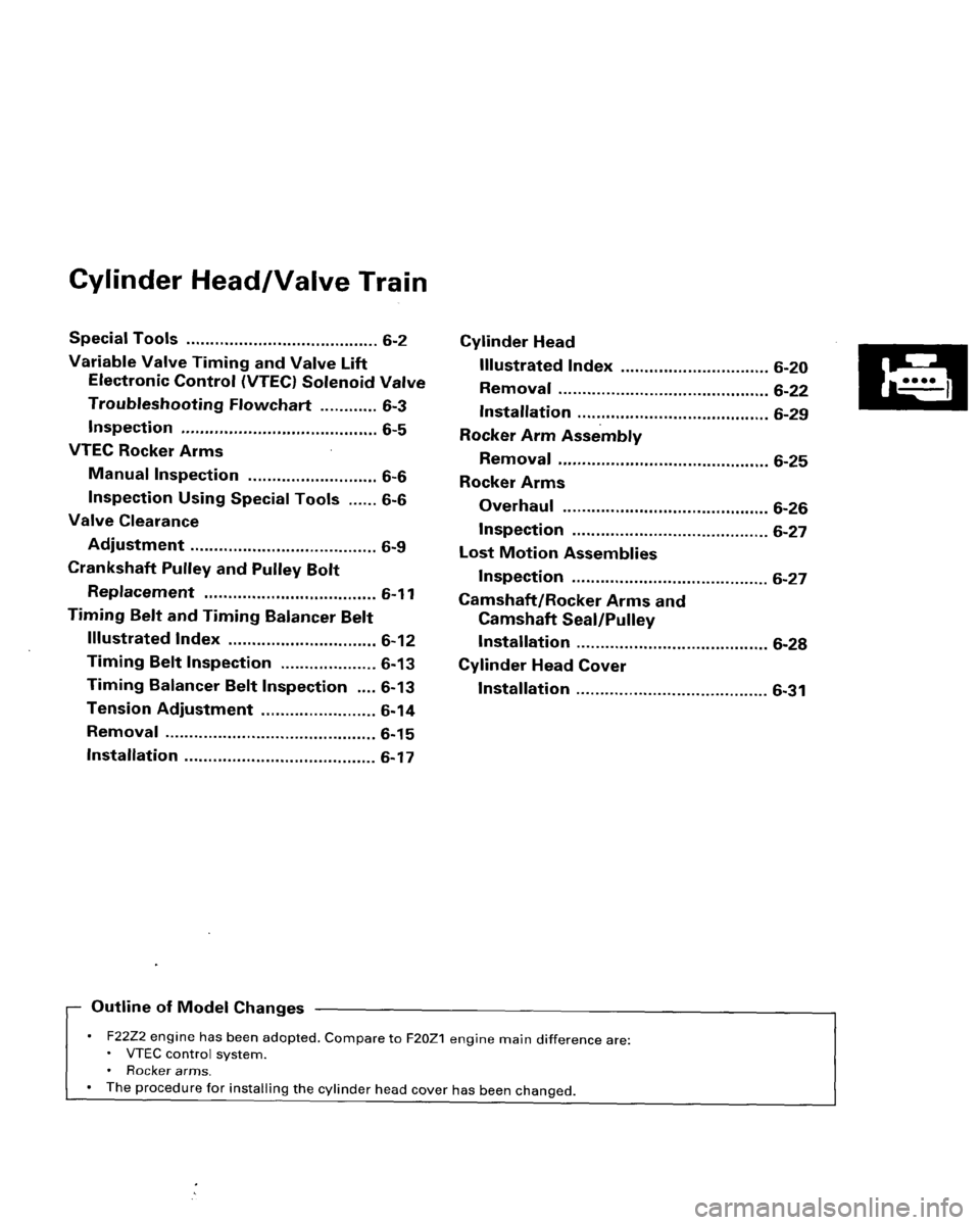 HONDA ACCORD 1996  Service Manual Supplement 