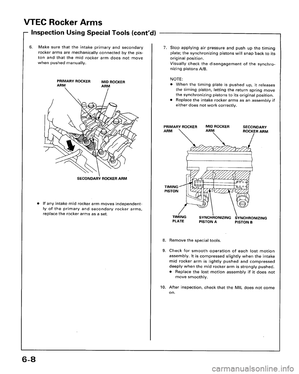 HONDA ACCORD 1996  Service Manual Supplement 