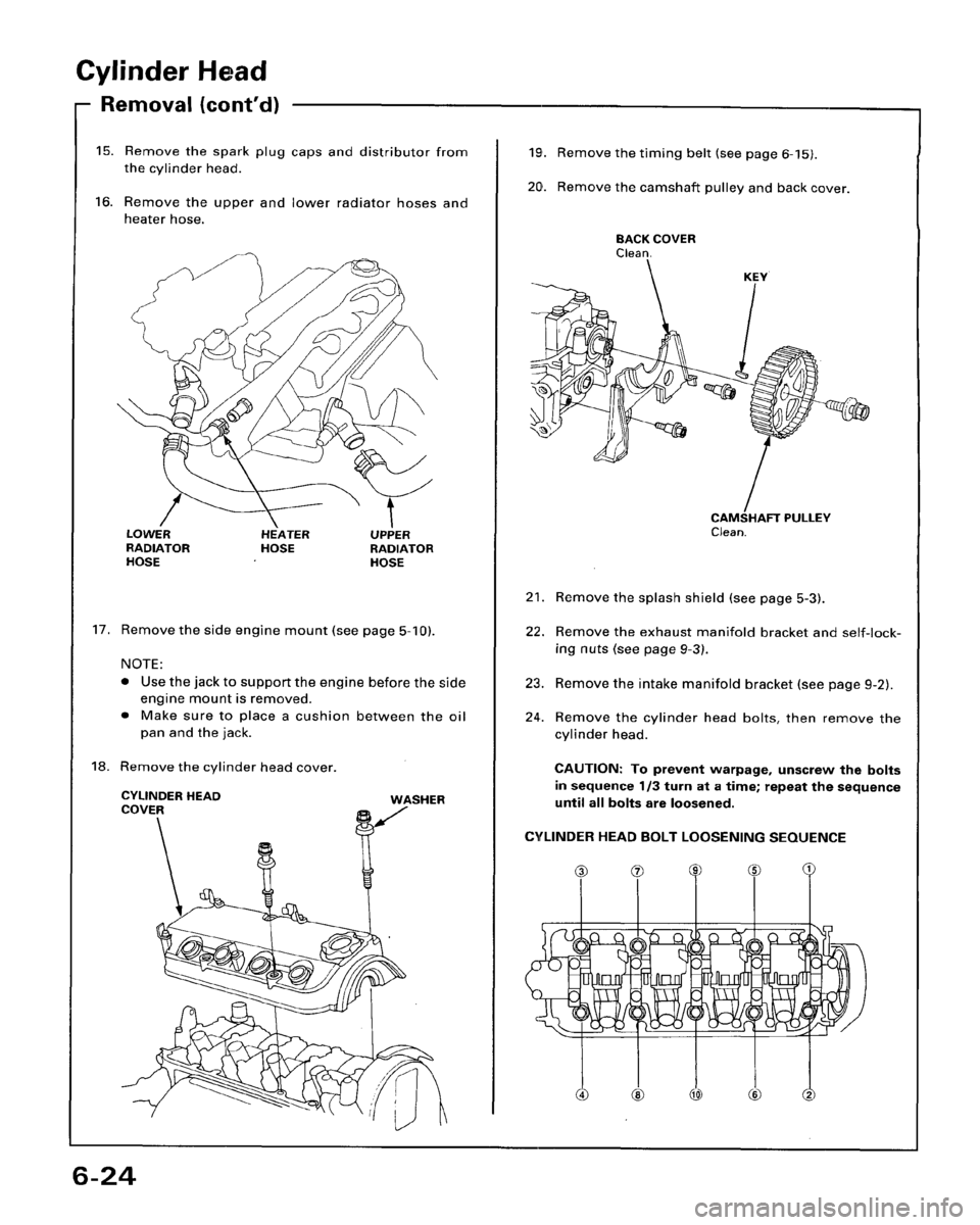 HONDA ACCORD 1996  Service Manual Supplement 