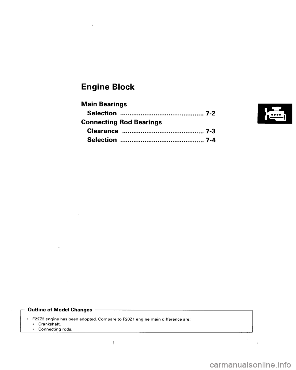 HONDA ACCORD 1996  Service Manual Supplement 