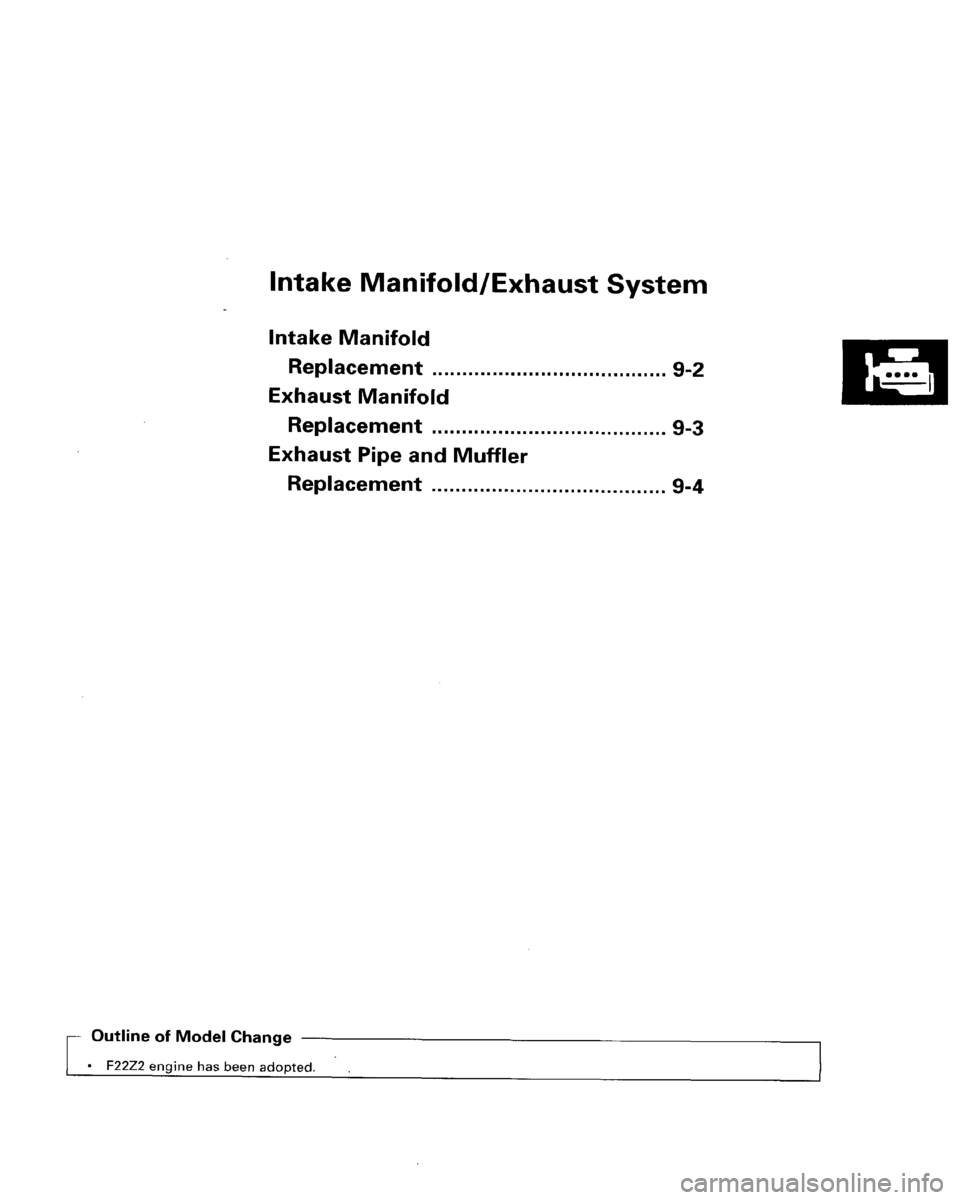 HONDA ACCORD 1996  Service Manual Supplement 