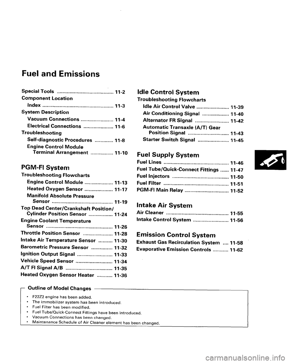 HONDA ACCORD 1996  Service Manual Supplement 