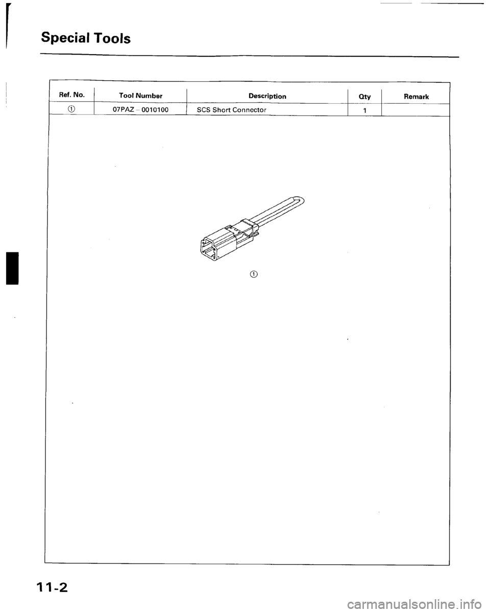 HONDA ACCORD 1996  Service Manual Supplement 