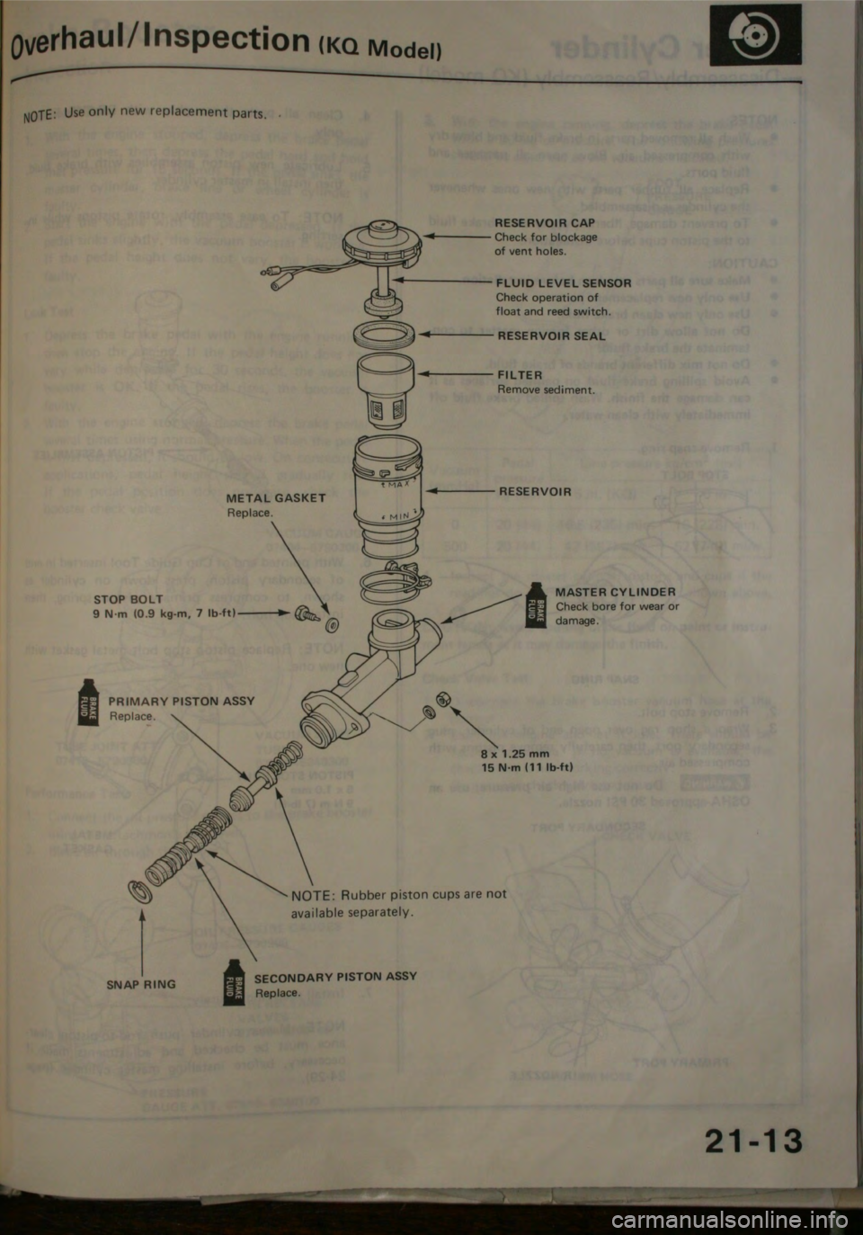 HONDA CITY 1983  Shop Manual 