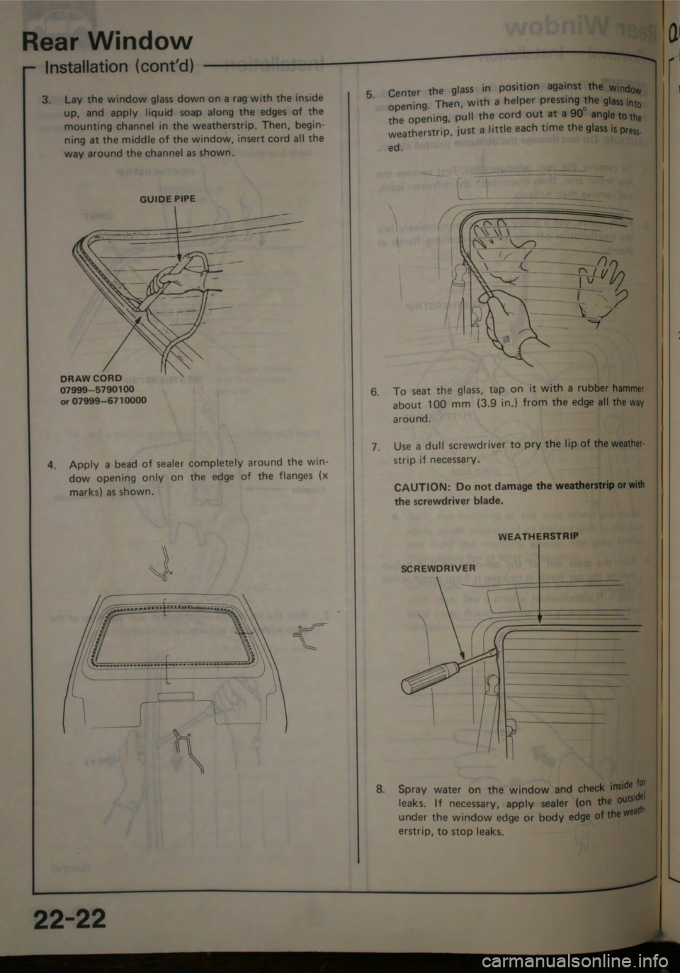 HONDA CITY 1983  Shop Manual 
