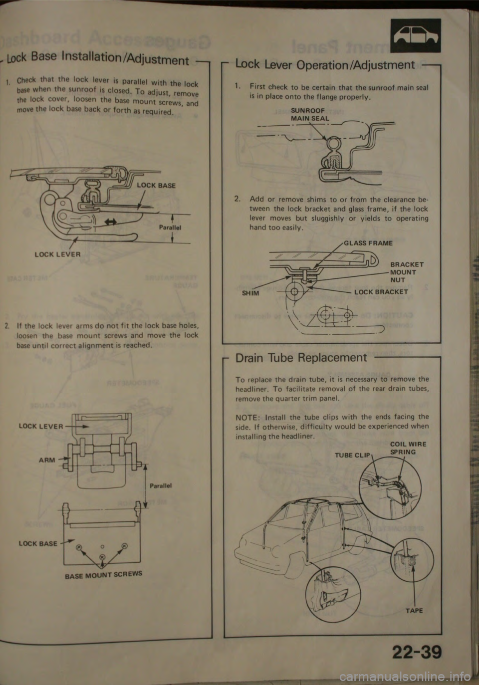HONDA CITY 1983  Shop Manual 