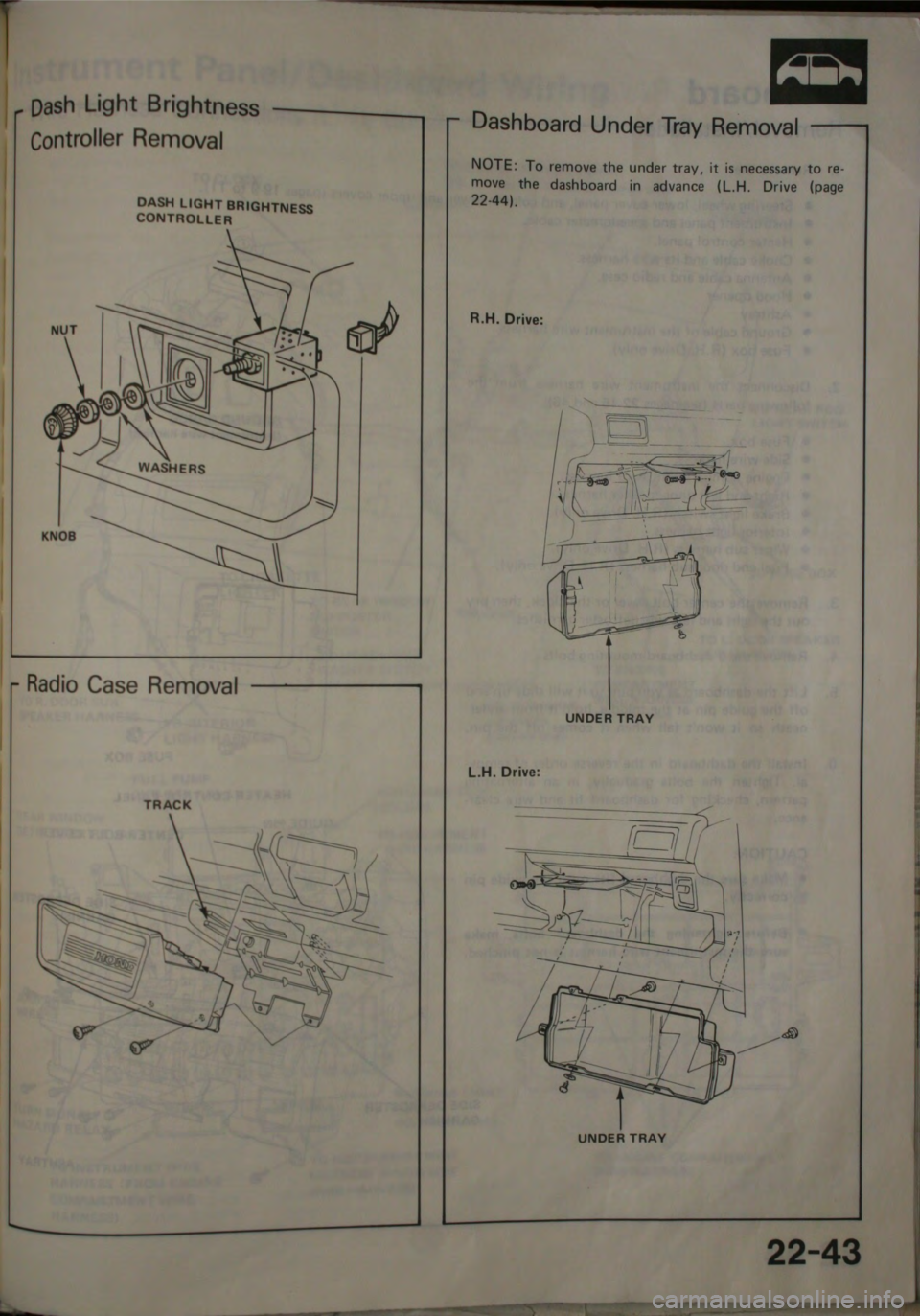 HONDA CITY 1983  Shop Manual 