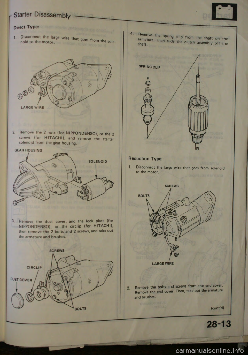 HONDA CITY 1983  Shop Manual 
