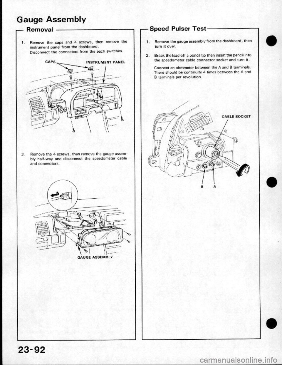 HONDA CRX 1984  Service Repair Manual 