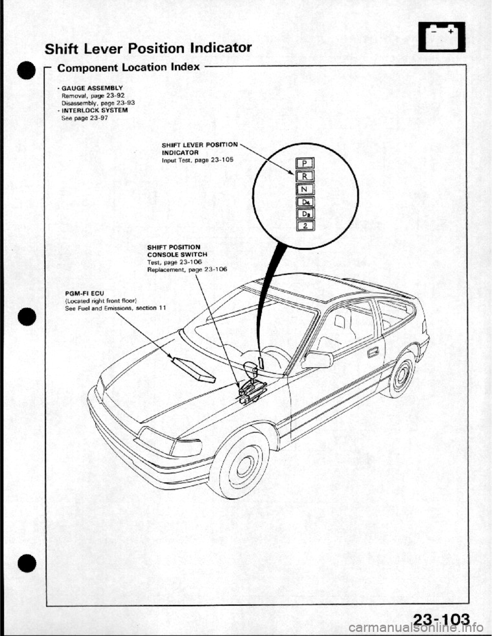 HONDA CRX 1984  Service Repair Manual 