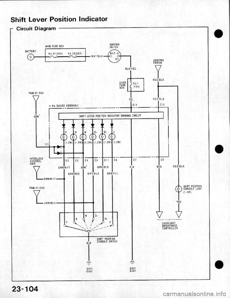 HONDA CRX 1984  Service Repair Manual 