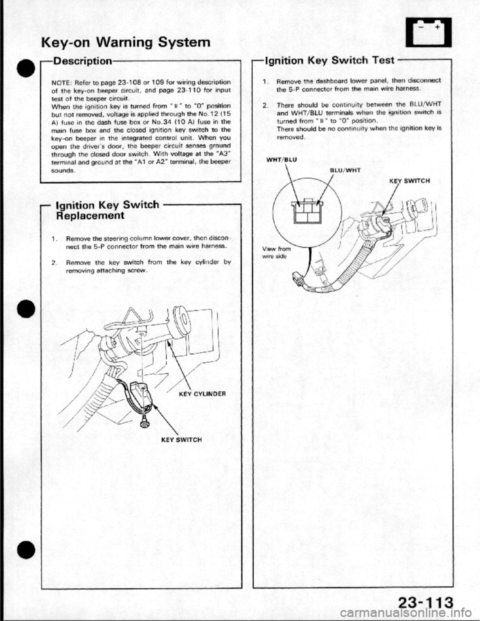 HONDA CRX 1984  Service Repair Manual 