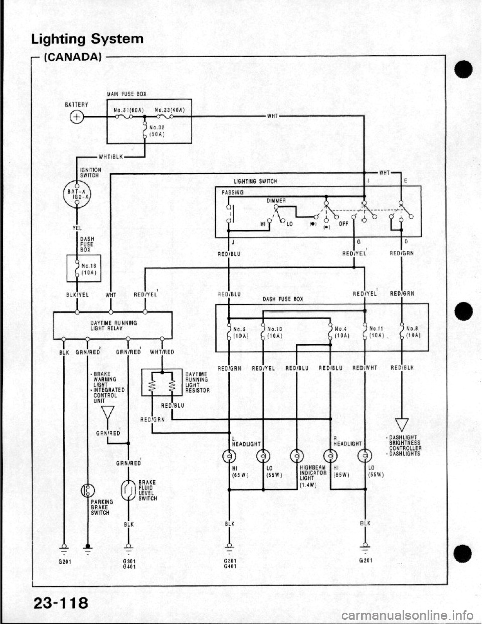 HONDA CRX 1984  Service Repair Manual 