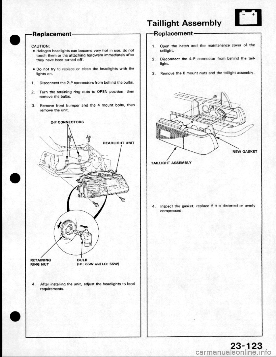 HONDA CRX 1984  Service Repair Manual 