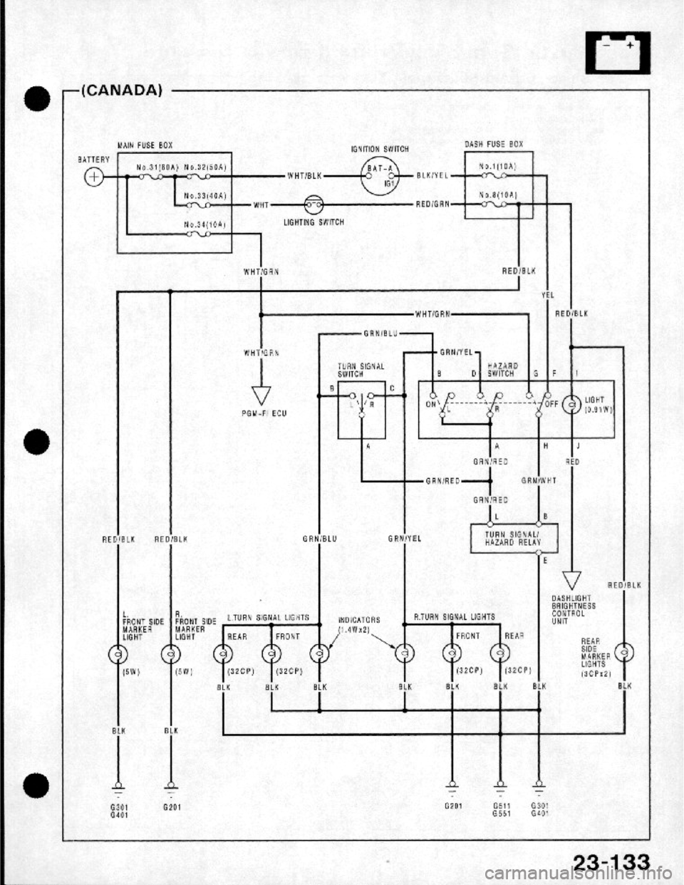 HONDA CRX 1984  Service Repair Manual 