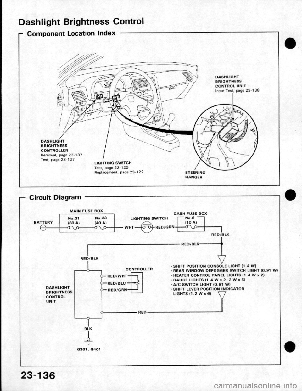 HONDA CRX 1984  Service Repair Manual 