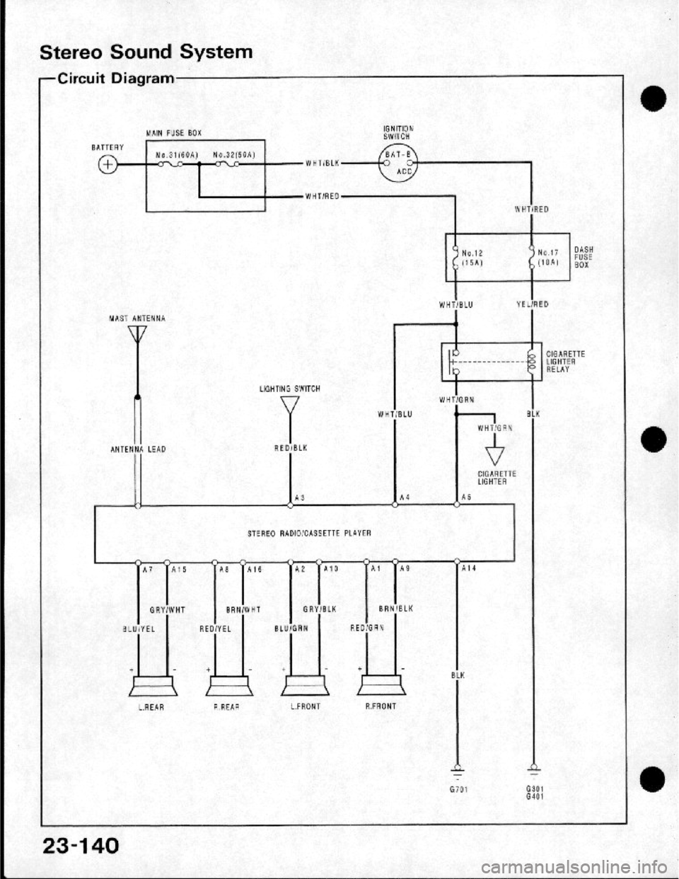 HONDA CRX 1984  Service Repair Manual 