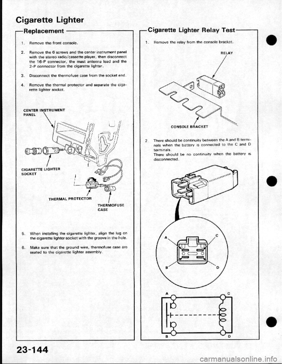HONDA CRX 1984  Service Repair Manual 
