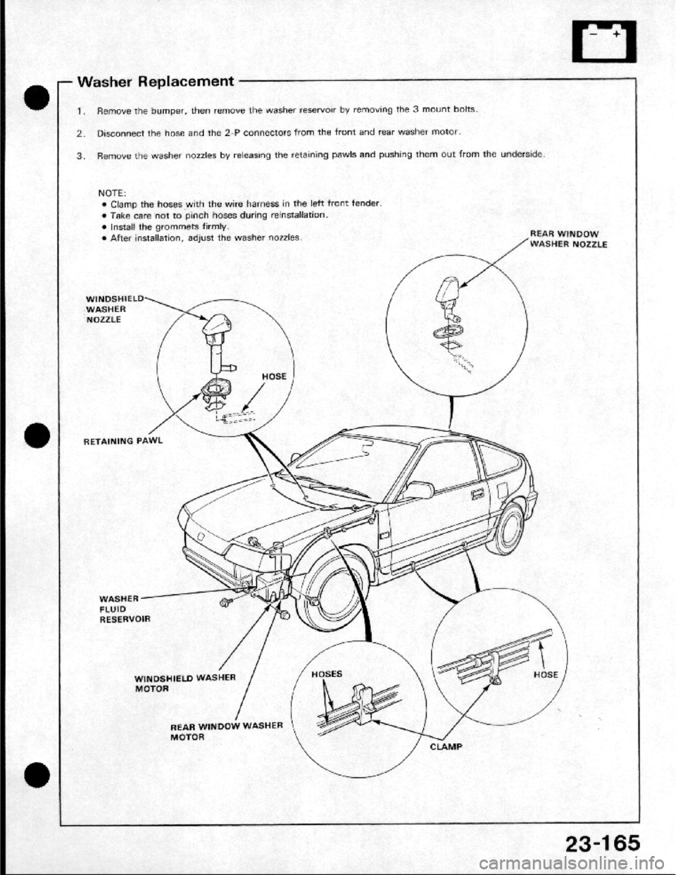 HONDA CRX 1984  Service Repair Manual 