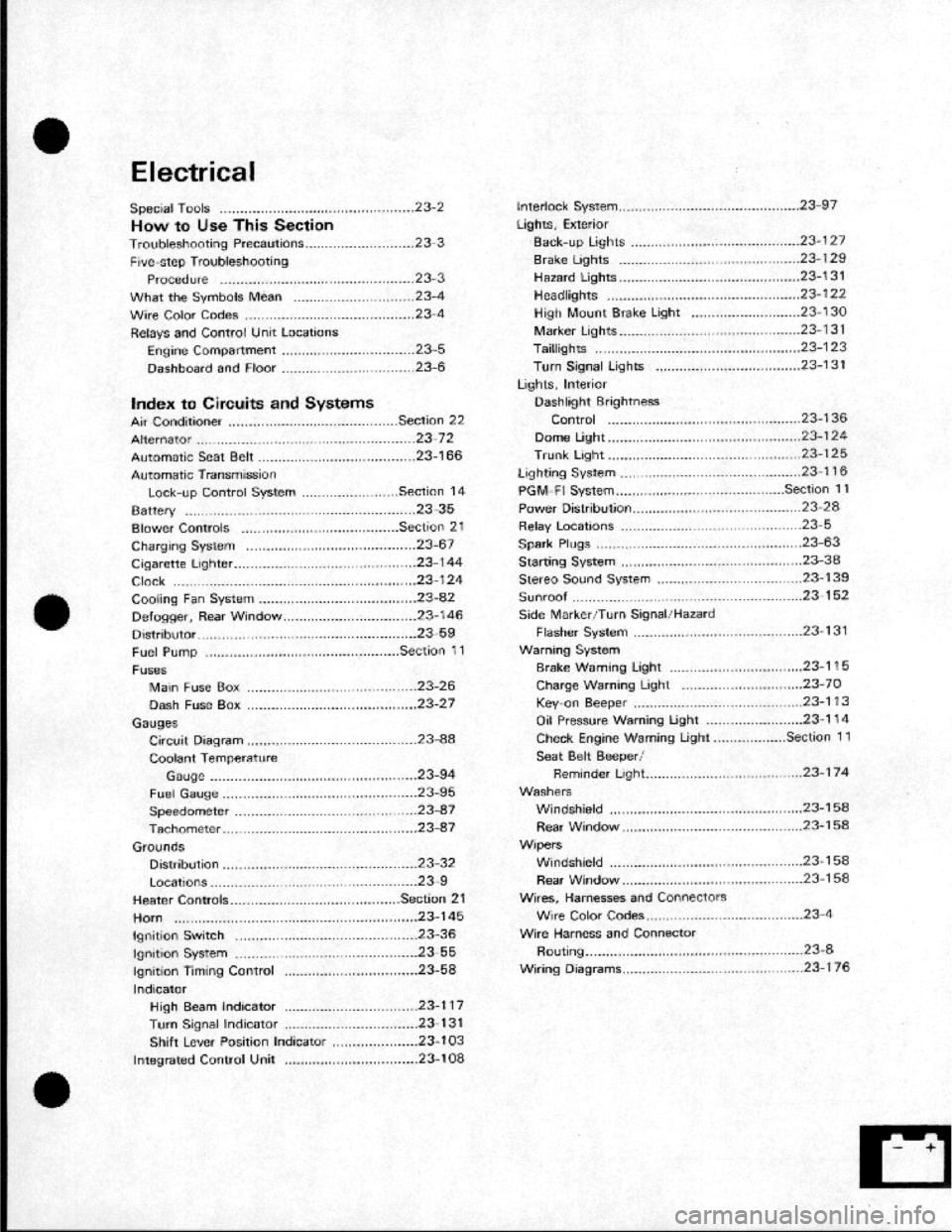 HONDA CRX 1984  Service Repair Manual 