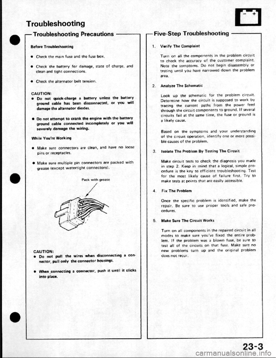 HONDA CRX 1984  Service Repair Manual 