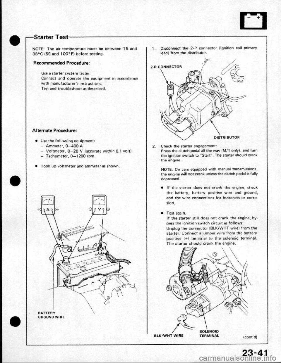 HONDA CRX 1984  Service Repair Manual 