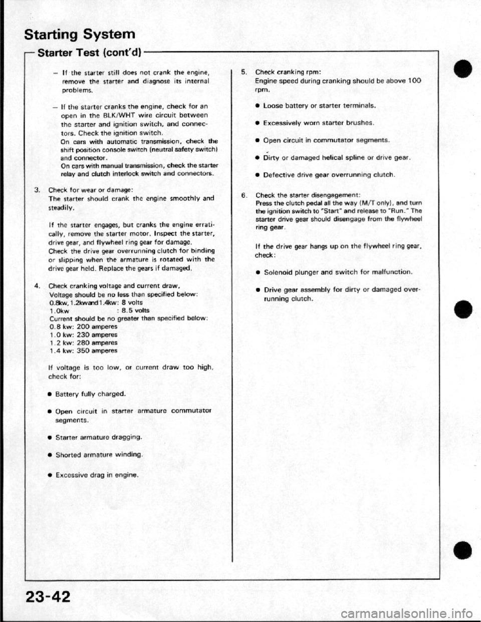 HONDA CRX 1984  Service Repair Manual 
