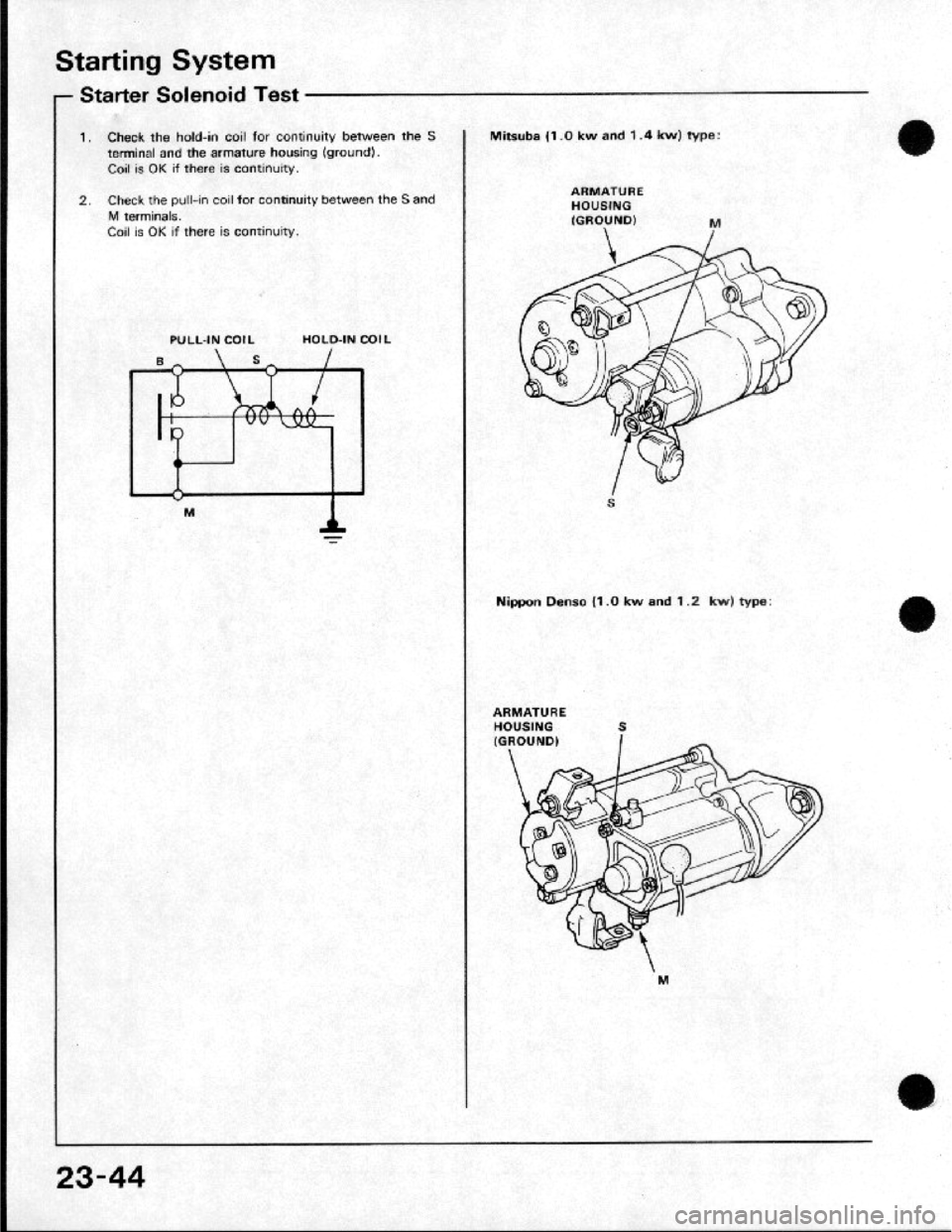HONDA CRX 1984  Service Repair Manual 