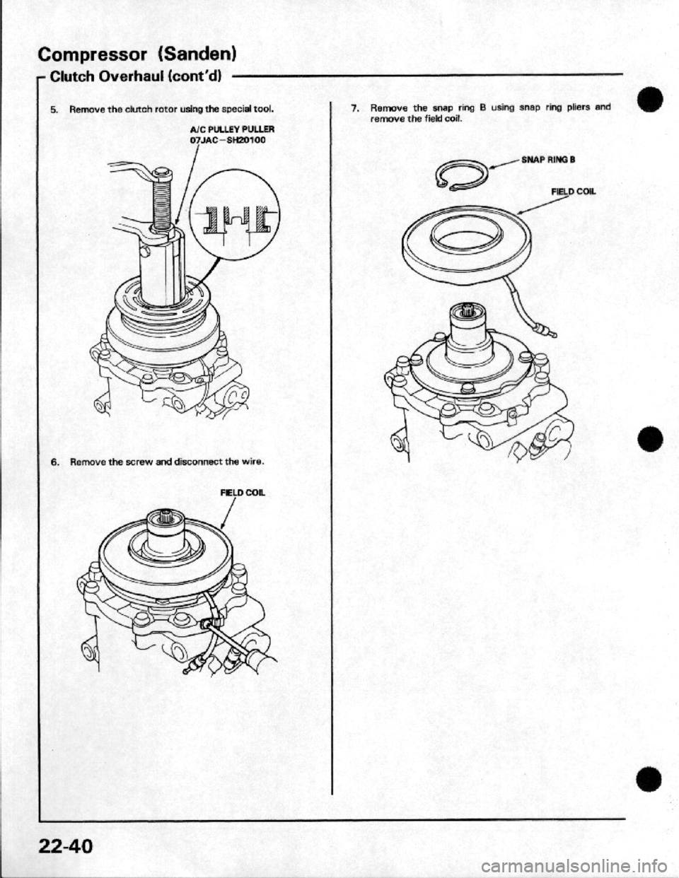HONDA CRX 1984  Service Repair Manual 