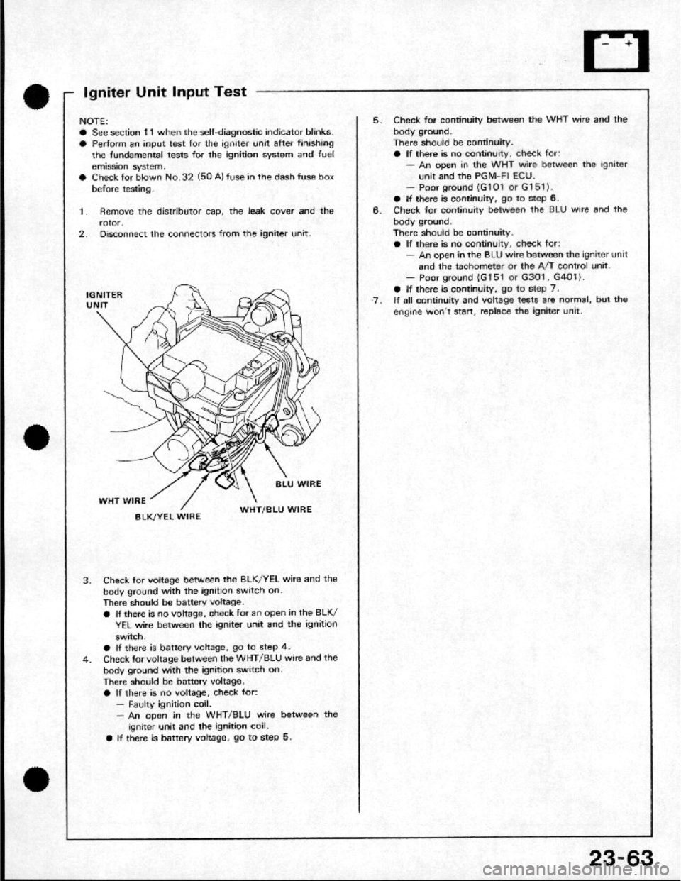 HONDA CRX 1984  Service Repair Manual 