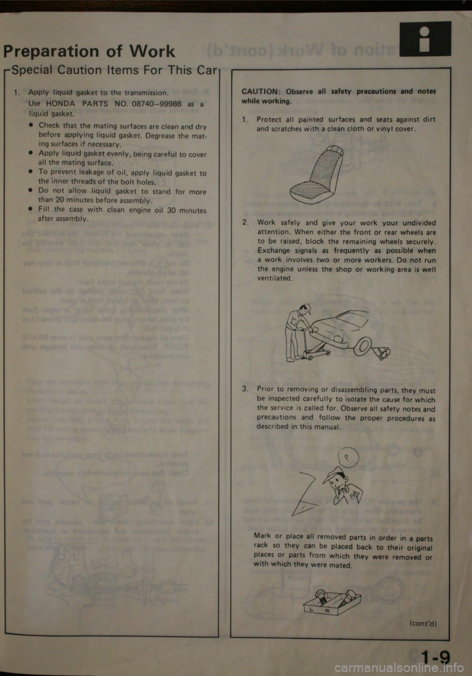 HONDA JAZZ 1983  Shop Manual 