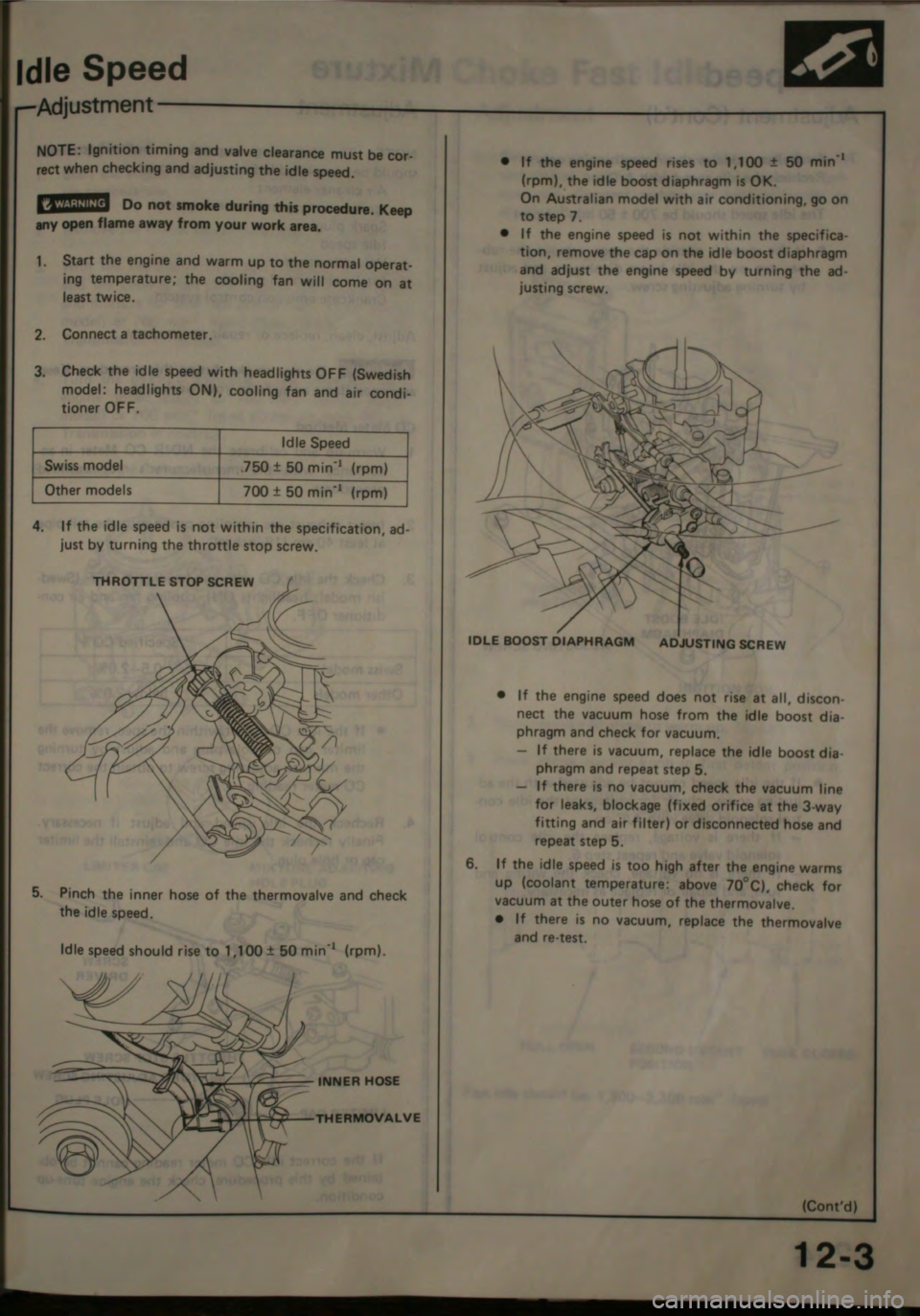 HONDA JAZZ 1983  Shop Manual 