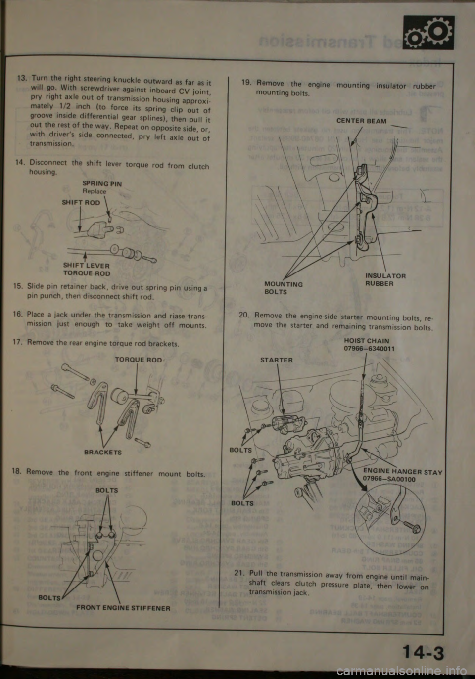 HONDA JAZZ 1983  Shop Manual 