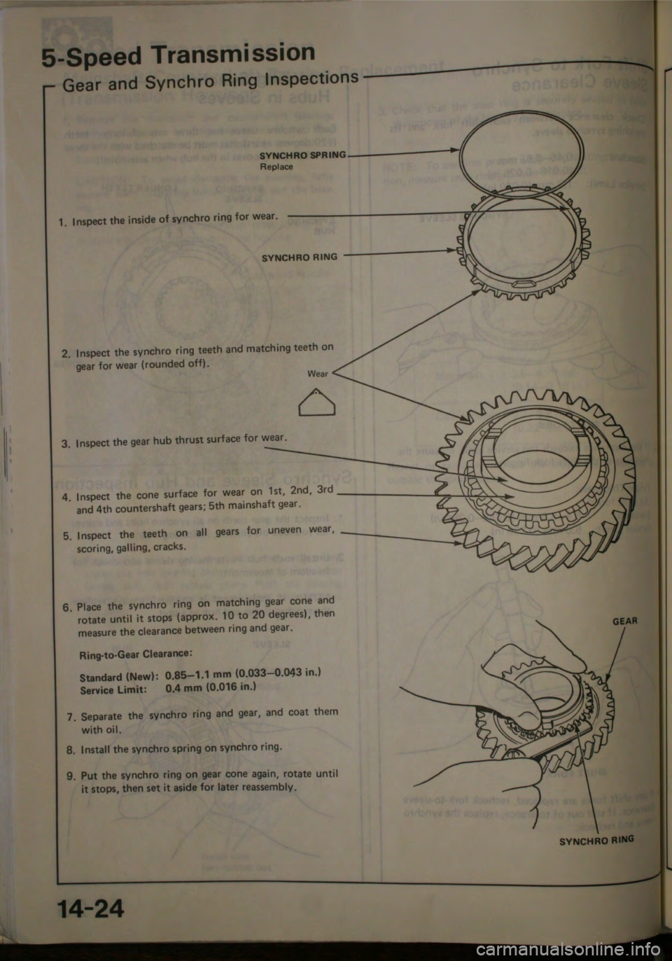 HONDA JAZZ 1983  Shop Manual 