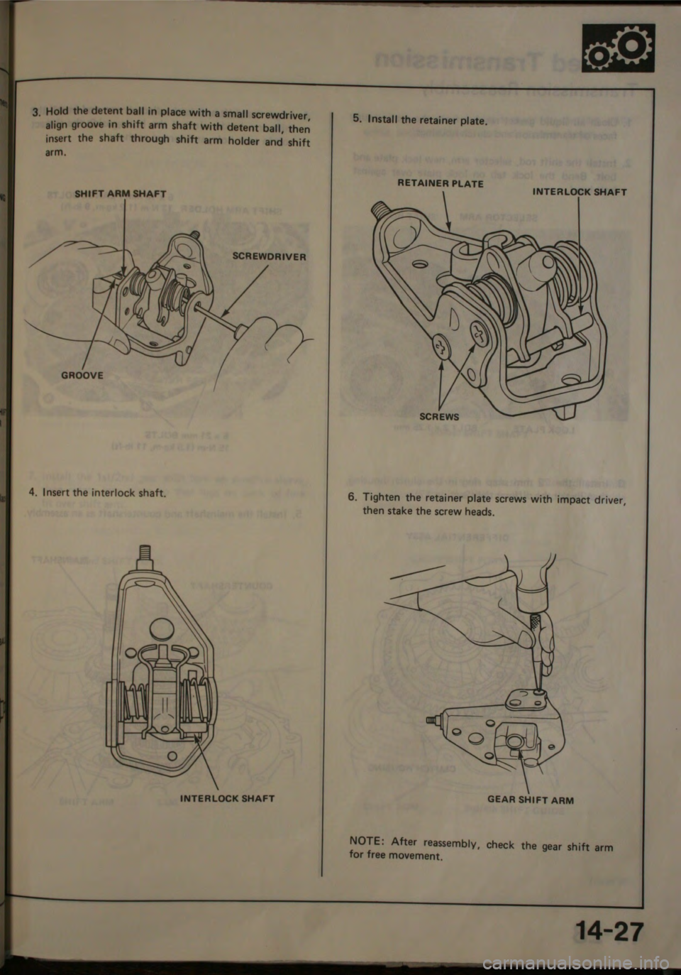 HONDA JAZZ 1983  Shop Manual 