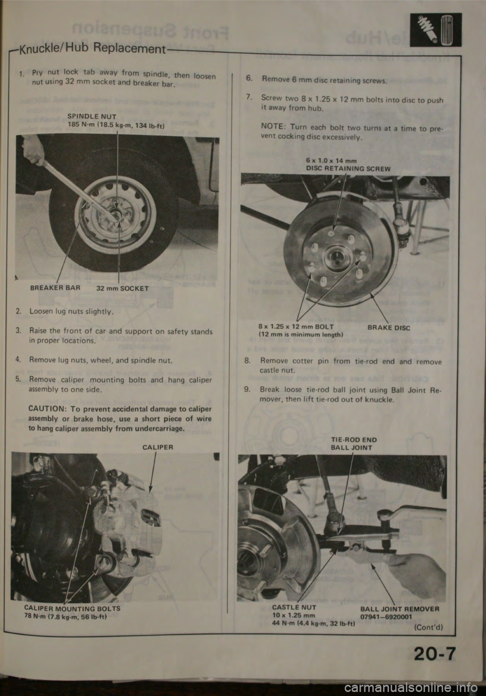 HONDA JAZZ 1983  Shop Manual 