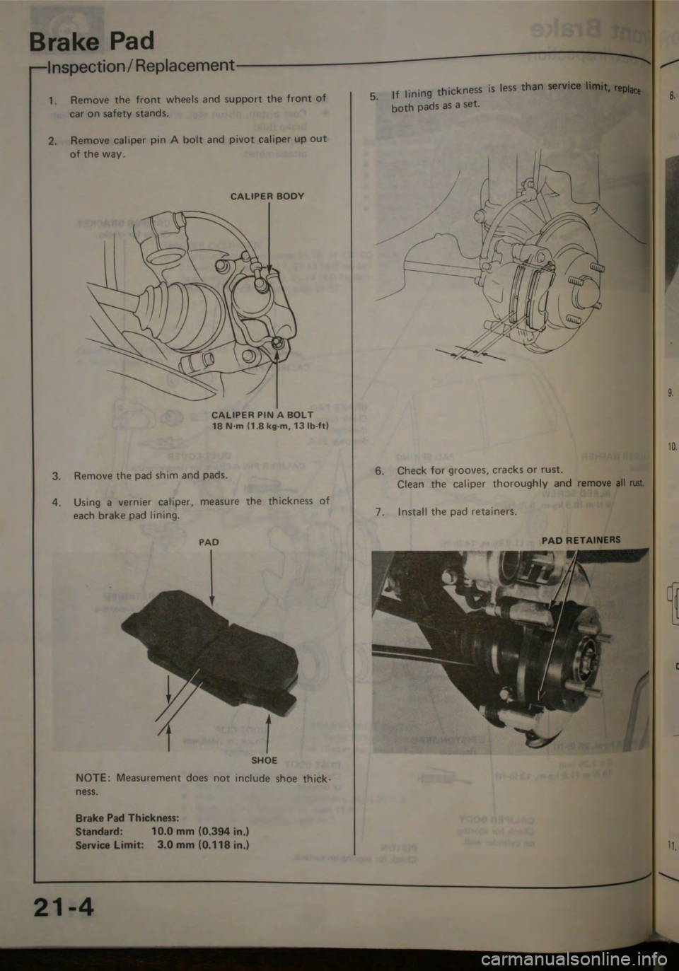 HONDA JAZZ 1983  Shop Manual 