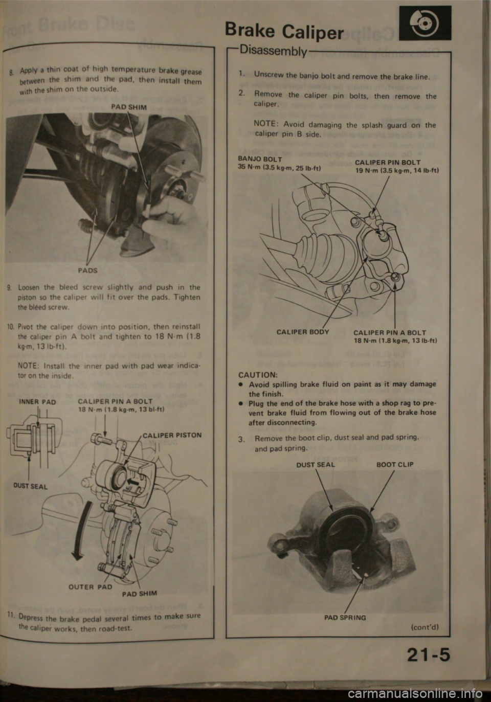 HONDA JAZZ 1983  Shop Manual 