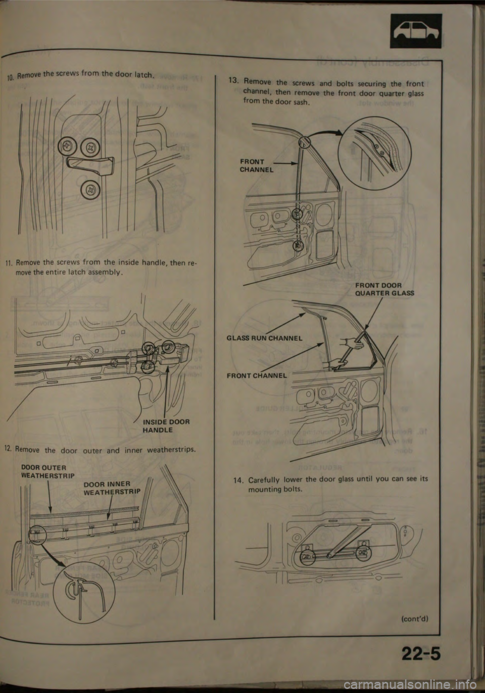 HONDA JAZZ 1983  Shop Manual 