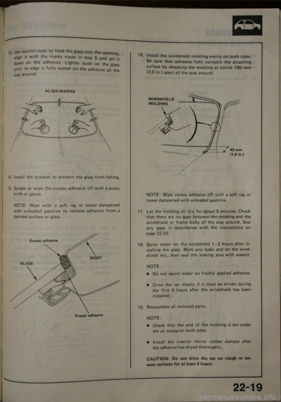 HONDA JAZZ 1983  Shop Manual 