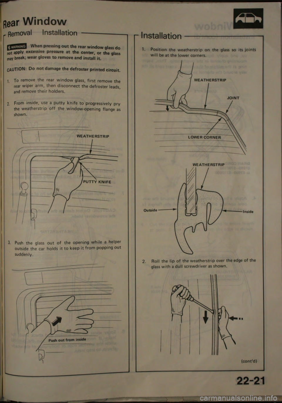 HONDA JAZZ 1983  Shop Manual 
