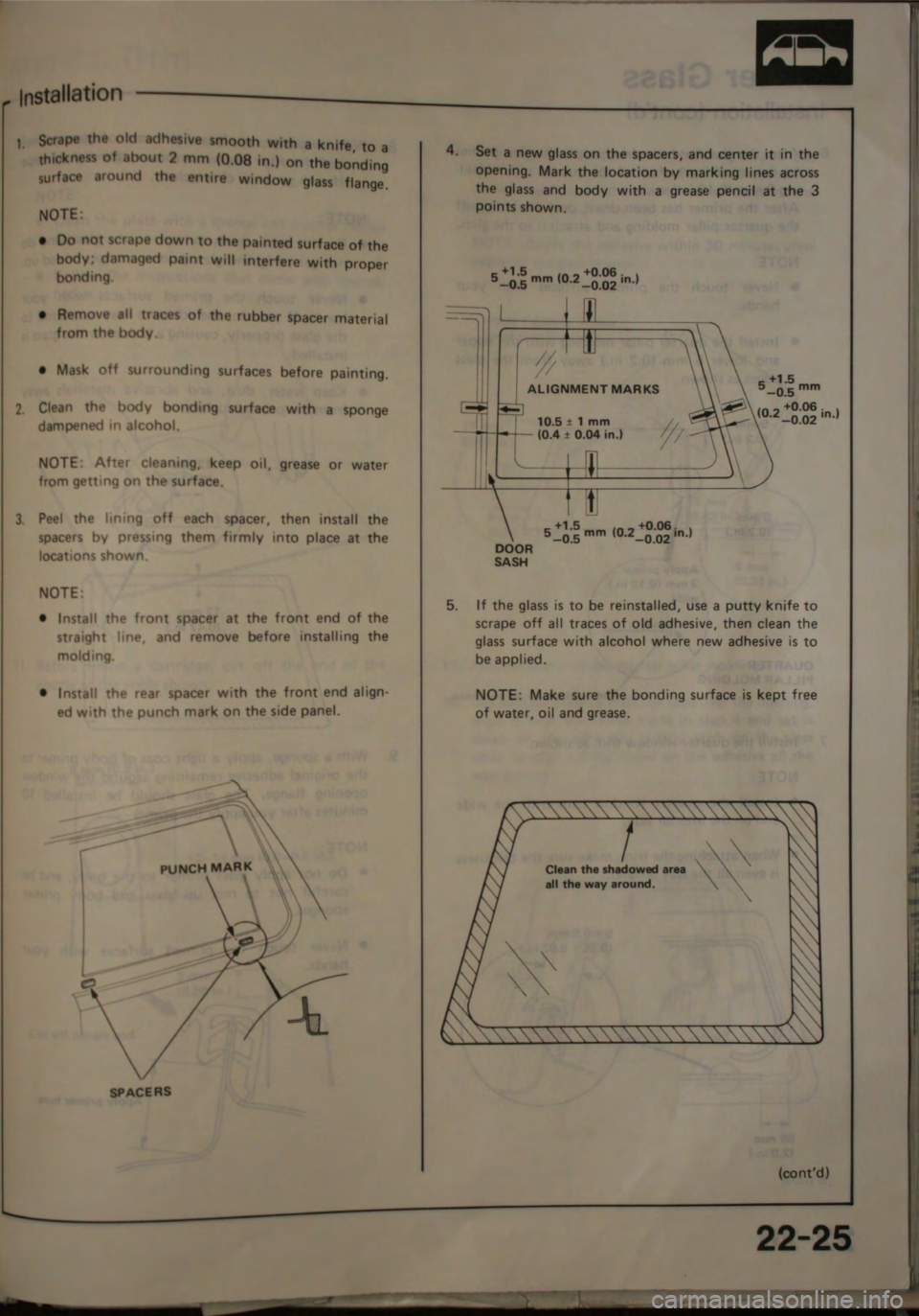 HONDA JAZZ 1983  Shop Manual 