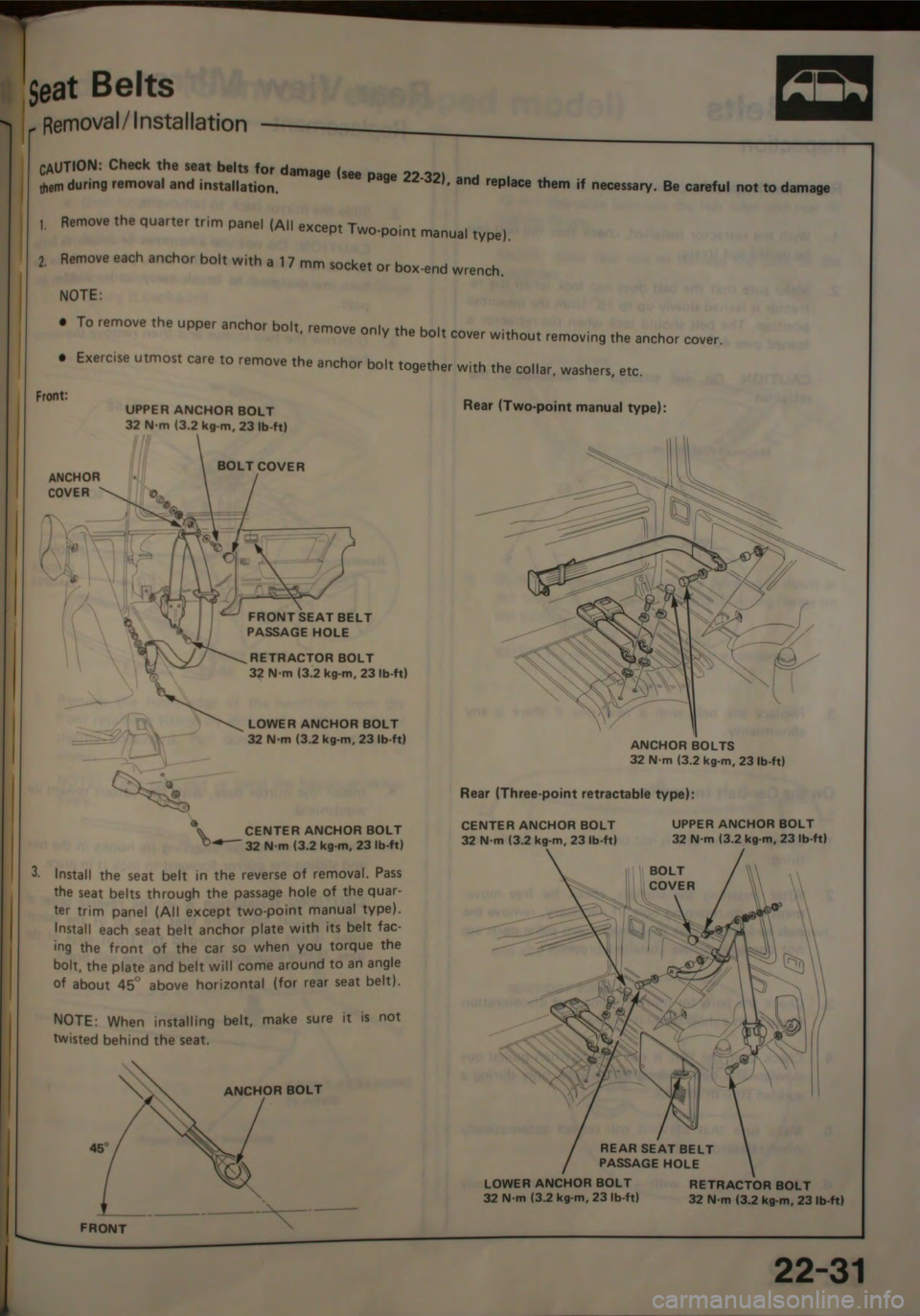 HONDA JAZZ 1983  Shop Manual 